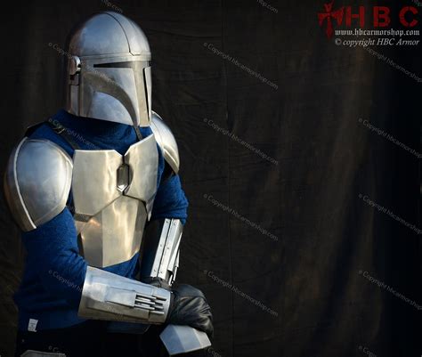 Din Djarin Mandalorian Steel Armour Suit Larpcostumerole Etsy