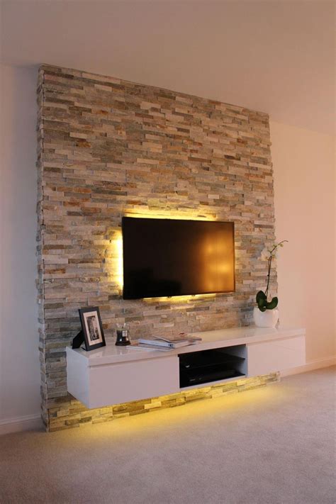 20 Stone Accent Wall With Tv Decoomo