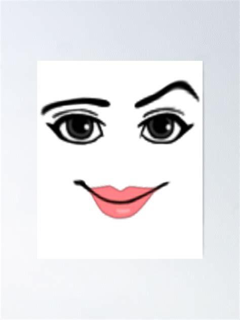"woman face roblox" Poster for Sale by CoreyArms | Redbubble