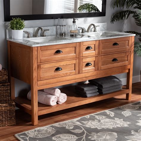 Even guests are visiting relatives this area, so it is essential that you keep it clean. 60 Inch Double Sink Vanity Farmhouse