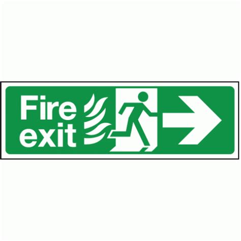 Fire Exit Right Sign