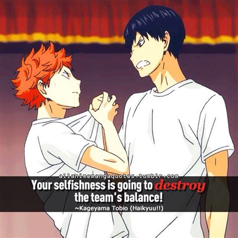 Giyu says this to tojiro, because he was actually trying to teach him in that moment. Haikyuu!! Quote | Haikyuu anime, Haikyuu manga, Haikyuu