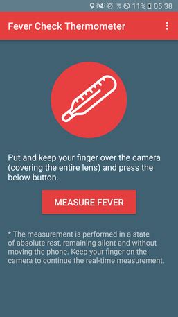 Room temperature measure provides you temperature values/readings in both celsius and fahrenheit degrees. Fever Check Real Thermometer for Android - Free download ...
