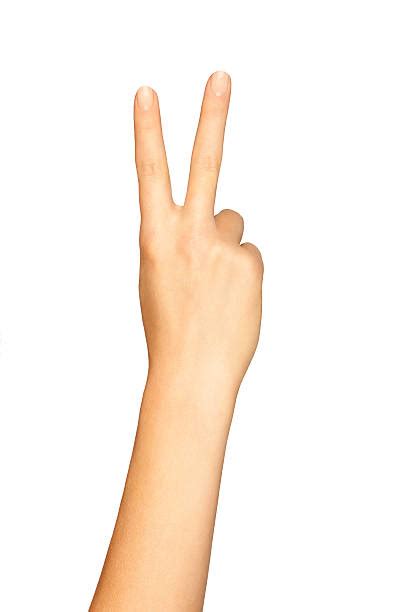 90 Two Fingers Human Hand V Shape Peace Sign Stock Photos Pictures
