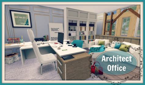 Sims 4 Architect Office Room Dinha