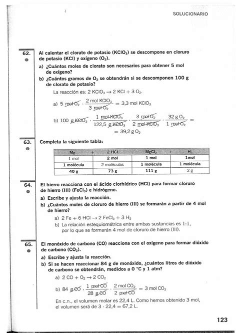 Solucionario Fisica Y Quimica 3 Eso Santillana Química