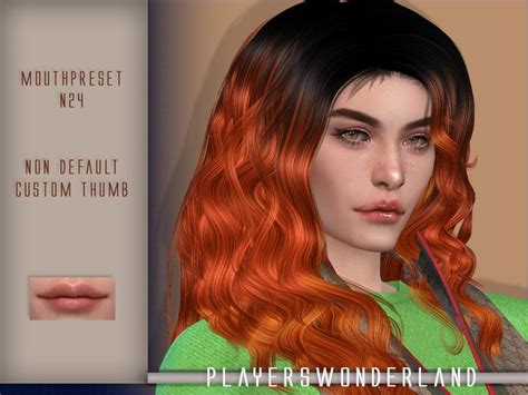Playerswonderlands Mouthpreset N24 In 2021 Sims 4 Sims Lip Piercing
