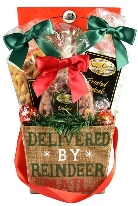 Here at christmasgifts.com, we're in the business of holiday spirit. Reindeer Delivery Christmas Gift Basket at Gift Baskets ETC