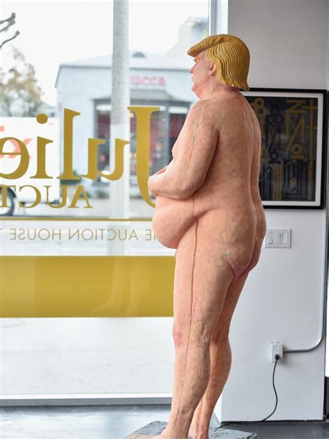 Giant Naked Trump Statue Sells For 22K At Auction