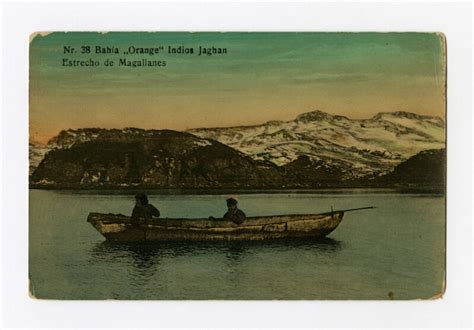 Ne 38 Bahía Orange Indios Jaghan Estrecho De Magallanes Fotografía