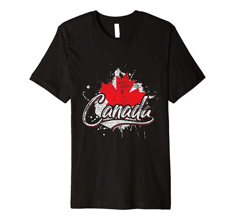 Vintage Maple Leaf Canada Premium T Shirt Minaze