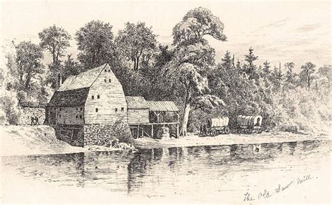 An Old Saw Mill Edwin Forbes Copper Plate Etching 1876 House Divided
