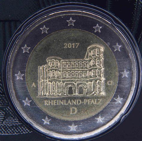 Allemagne 2 Euro Commémorative 2017 Rhénanie Palatinat Porta Nigra