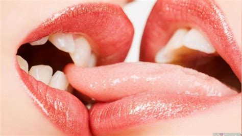 Lips Fiery Kiss Mouth Tongue Bitten Girls Wallpaper 1920x1080