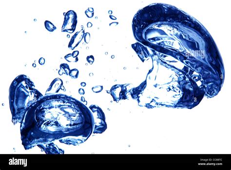 Beautiful Blue Bubbles Of Air In The Fresh Water Stock Photo Alamy