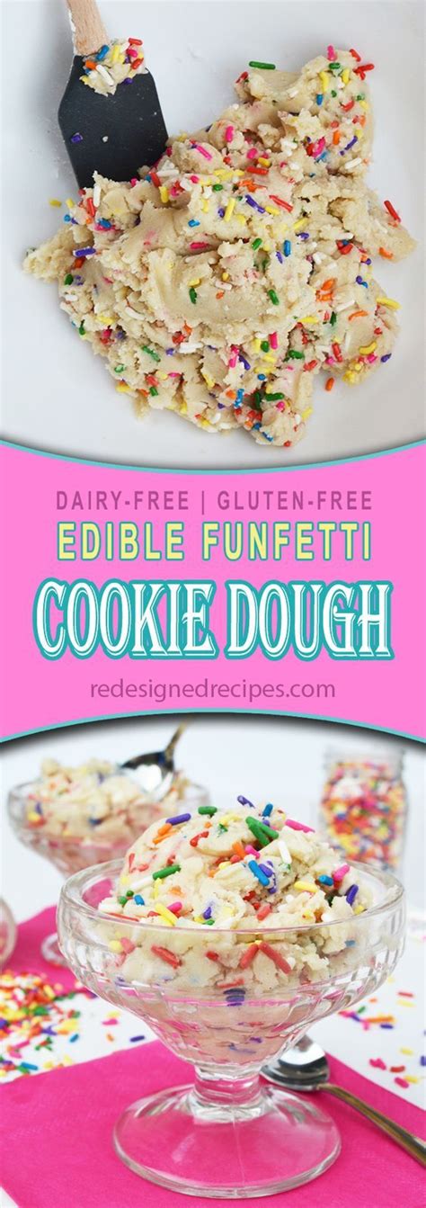 This app is in hindi. Edible Funfetti Cookie Dough | Recipe | Cookie dough ...