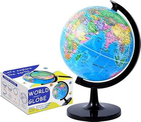 Wizdar 8 World Globe For Kids Learning Diy Assemble Educational