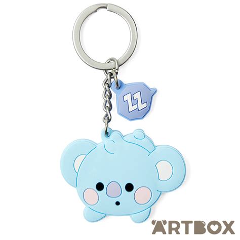 Buy Line Friends Bt21 Baby Koya Mascot Die Cut Silicone Keychain At Artbox