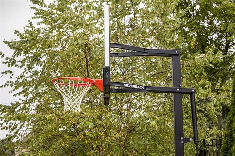Silverback In Ground Basketball System With Tempered Glass Backboard Toys