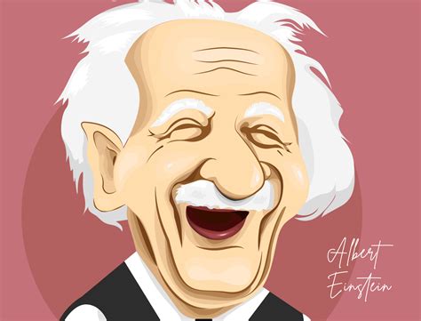 Albert Einstein Caricature By Nabillustration On Dribbble