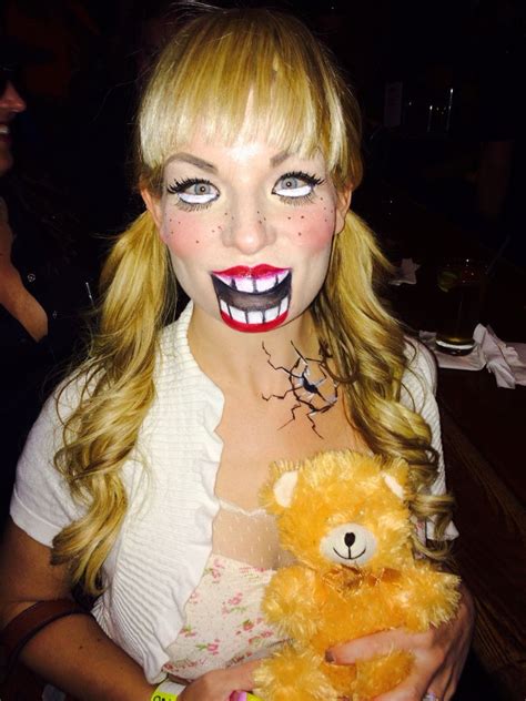 Creepy Scary Doll Face Paint Doll Face Paint Scary Dolls Doll Face
