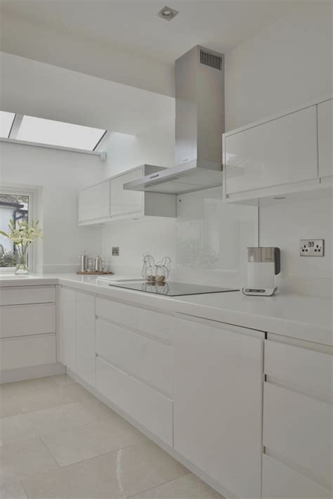 Modern High Gloss Kitchen Bentleys Interiors White Gloss Kitchen