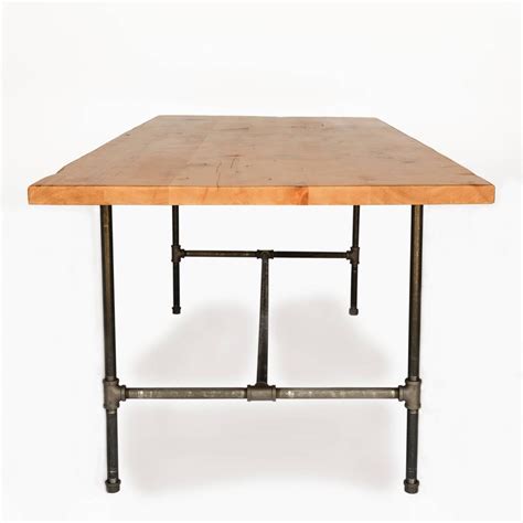 Rustic Industrial Pipe Leg Table Made Of Reclaimed Wood And Urban