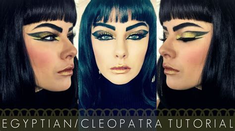 Egyptian Cleopatra Halloween Makeup Tutorial Youtube