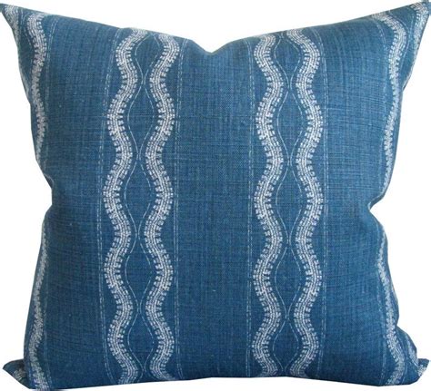 Shop rustic pillow covers, soft pillow shams and more. Zanzibar Indigo-High End Designer Decorative Pillow | Etsy ...
