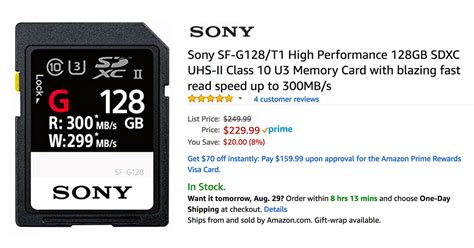 100% authentic new fast free shipping universal. First Price Drop on World's Fastest SD cards: Sony SF-G UHS-II 128GB