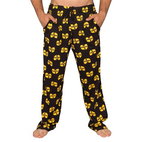 Wu Tang Clan Logo Yellow And Black Adult Lounge Pants