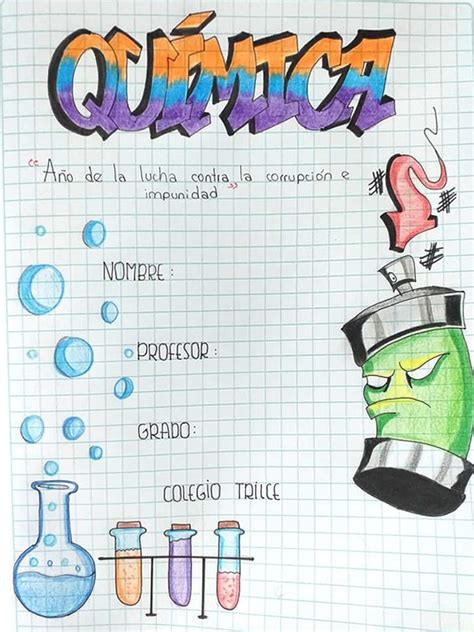 Caratulas Para Química【primaria Y Secundaria】 ¡diseños Bonitos 5f8