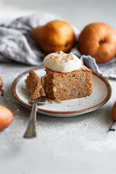 Spiced Almond Pear Cake (Easy Pear Cake Recipe) - A Beautiful Plate