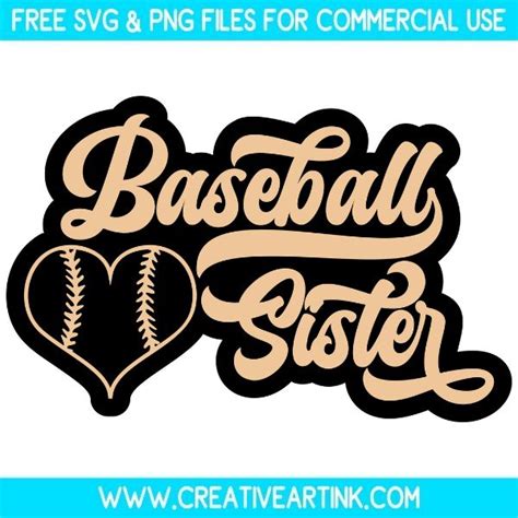 Baseball Sister Svg Free Svg Files