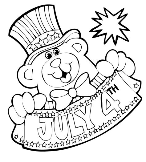 Free Coloring Pages: Fourth of July Coloring Pages