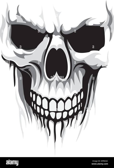 Vector Skull Head Print Design Vector Illustration Stock Vector Image