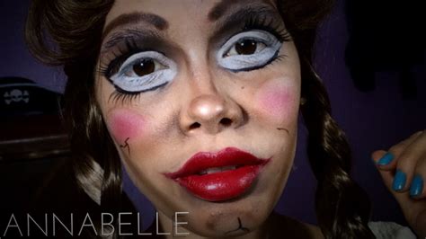 Annabelle Makeup Toturial Halloween 2014 Maquillaje De Annabelle Youtube