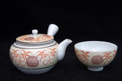 1930s Vintage Japanese Kutani Ware Tea Set Including Teapot Etsy