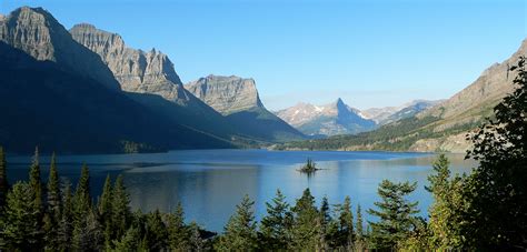 Saint Mary Lake Landscape In Glacier National Park
