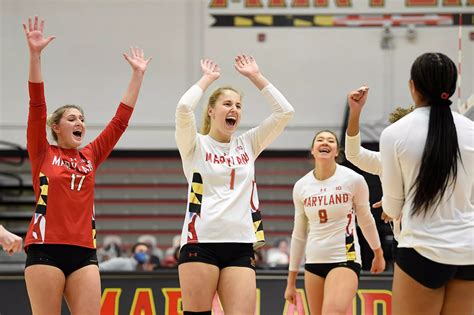 Maryland Volleyball Picks Up First Win Of Season Taking Down Michigan In Five Sets