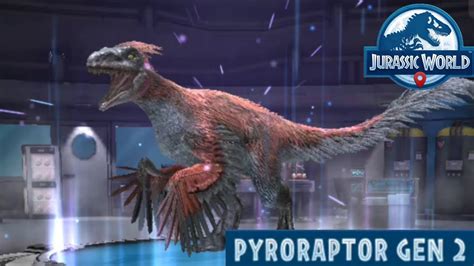 Pyroraptor Gen 2 Rare Unlocked Jurassic World Alive 219 Update Youtube