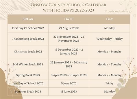 Onslow Court Calendarsoundnik