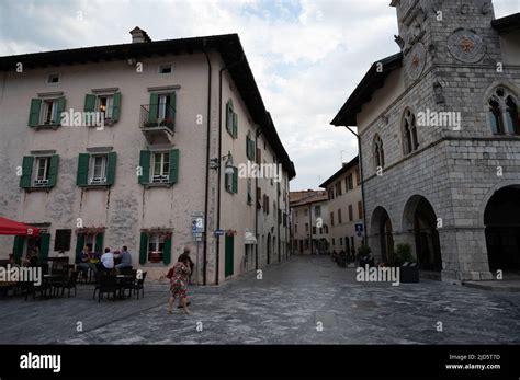Italy July 2022 View Of The Beautiful Village Of Venzone In The