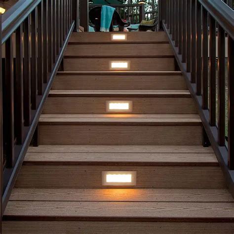 Led Deck Step Light 3x2w Underground Lamp Recessed Stair Paitio