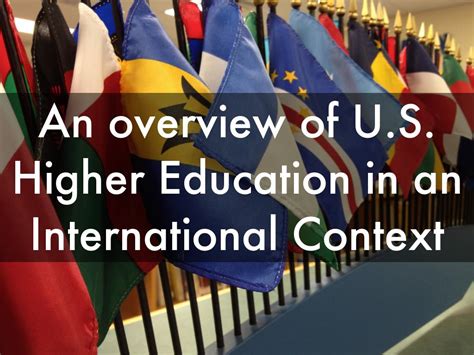 An Overview Of Us Higher Education In An Internationa