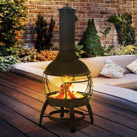 Chiminea Fire Pitbbq Grill Pitwood Fire Pitsfireplace Patio Firepit