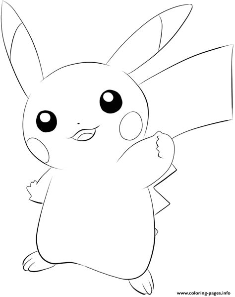 025 Pikachu Pokemon Coloring Pages Printable