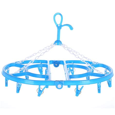 Foldable Round Circle Hanger With 18 Clips Buy Hangersfoldable