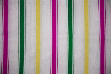 Striped Fabric Texture Pink Green And Yellow On White Picture Free