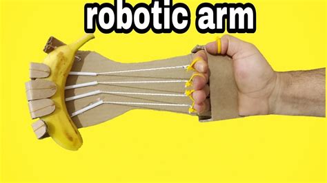 How To Make A Robotic Arm From Cardboard Youtube